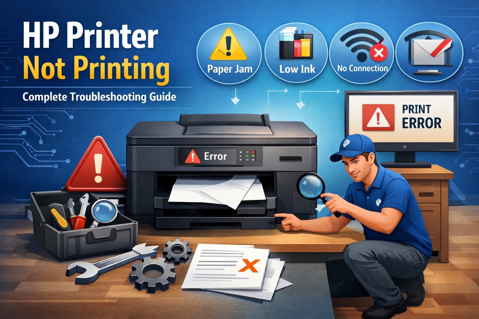 hp printer not printing troubleshooting guide
