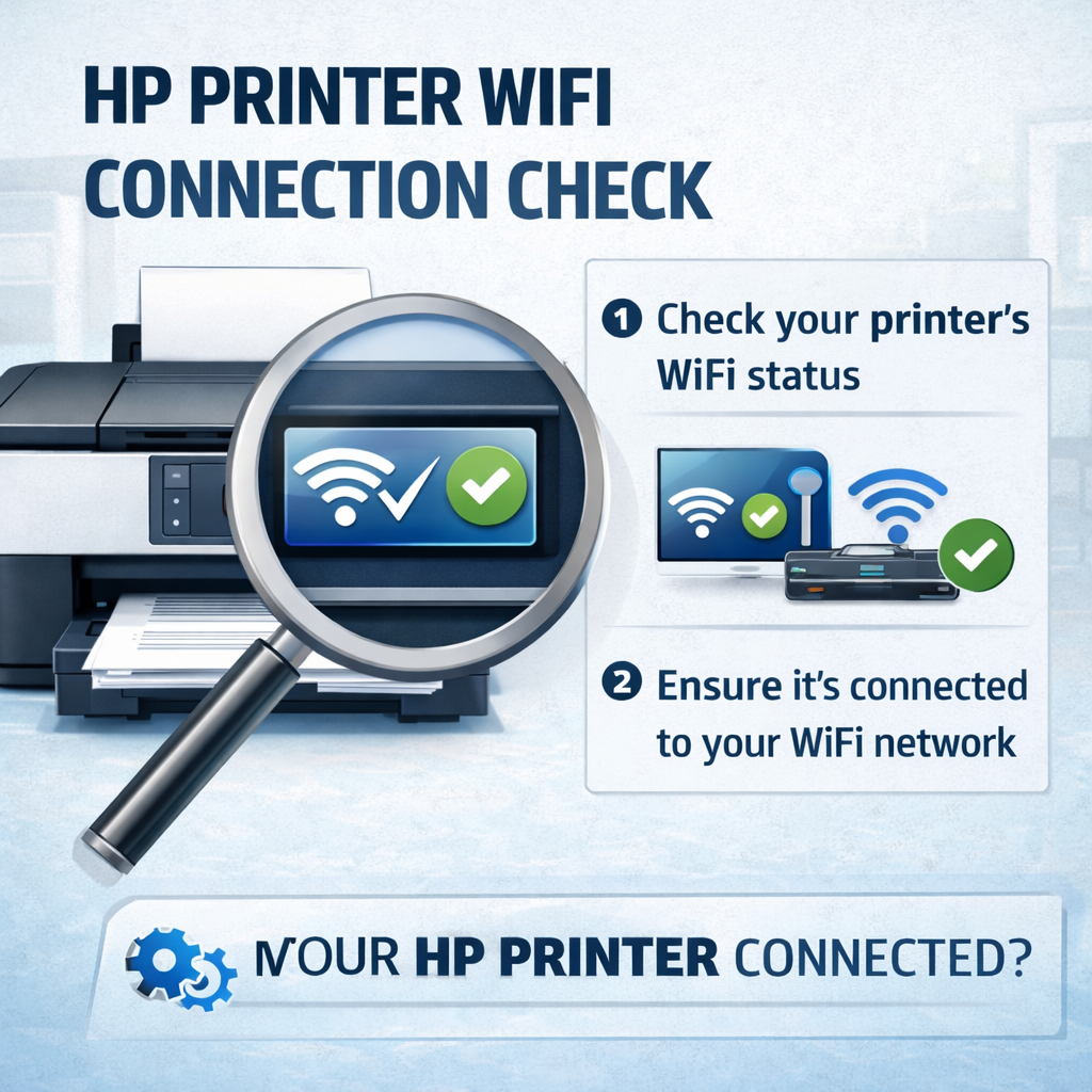 HP printer WiFi connection check