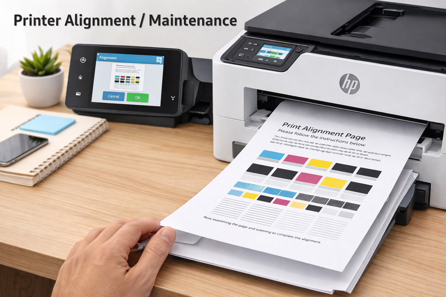 HP printer alignment page fixing blank printing problem