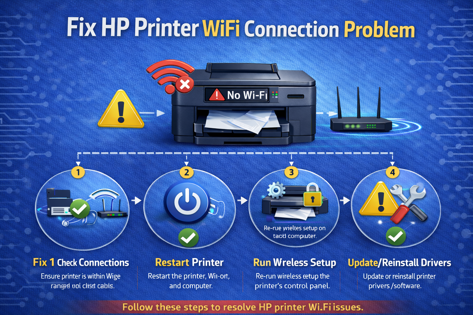 hp printer driver unavailable troubleshooting diagram