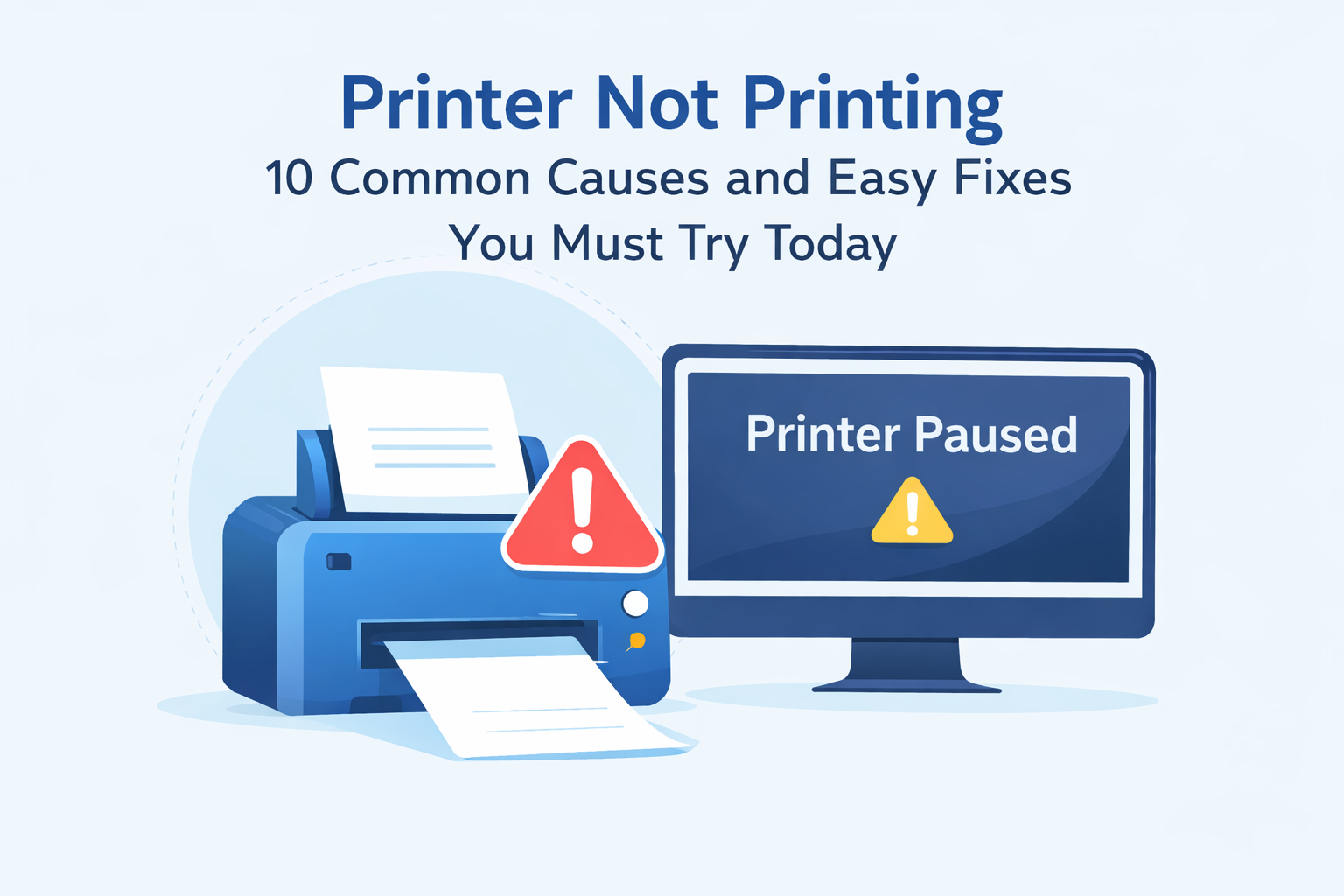 Printer not printing common causes and easy fixes