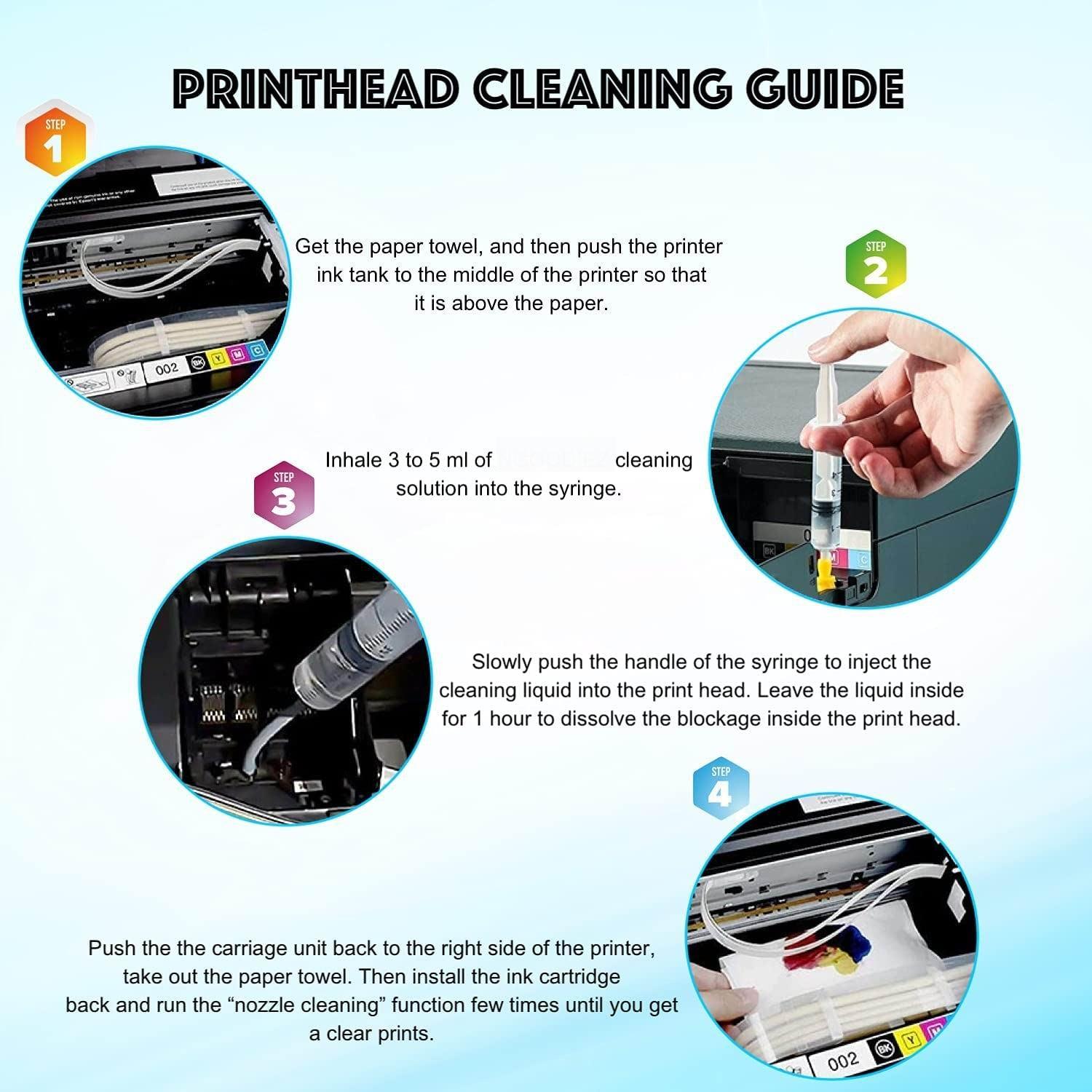 printhead cleaning process steps