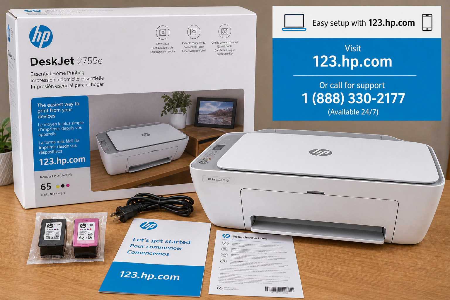 Unboxing HP printer hardware