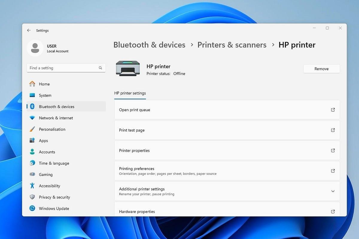 how to fix printer offline error windows screen