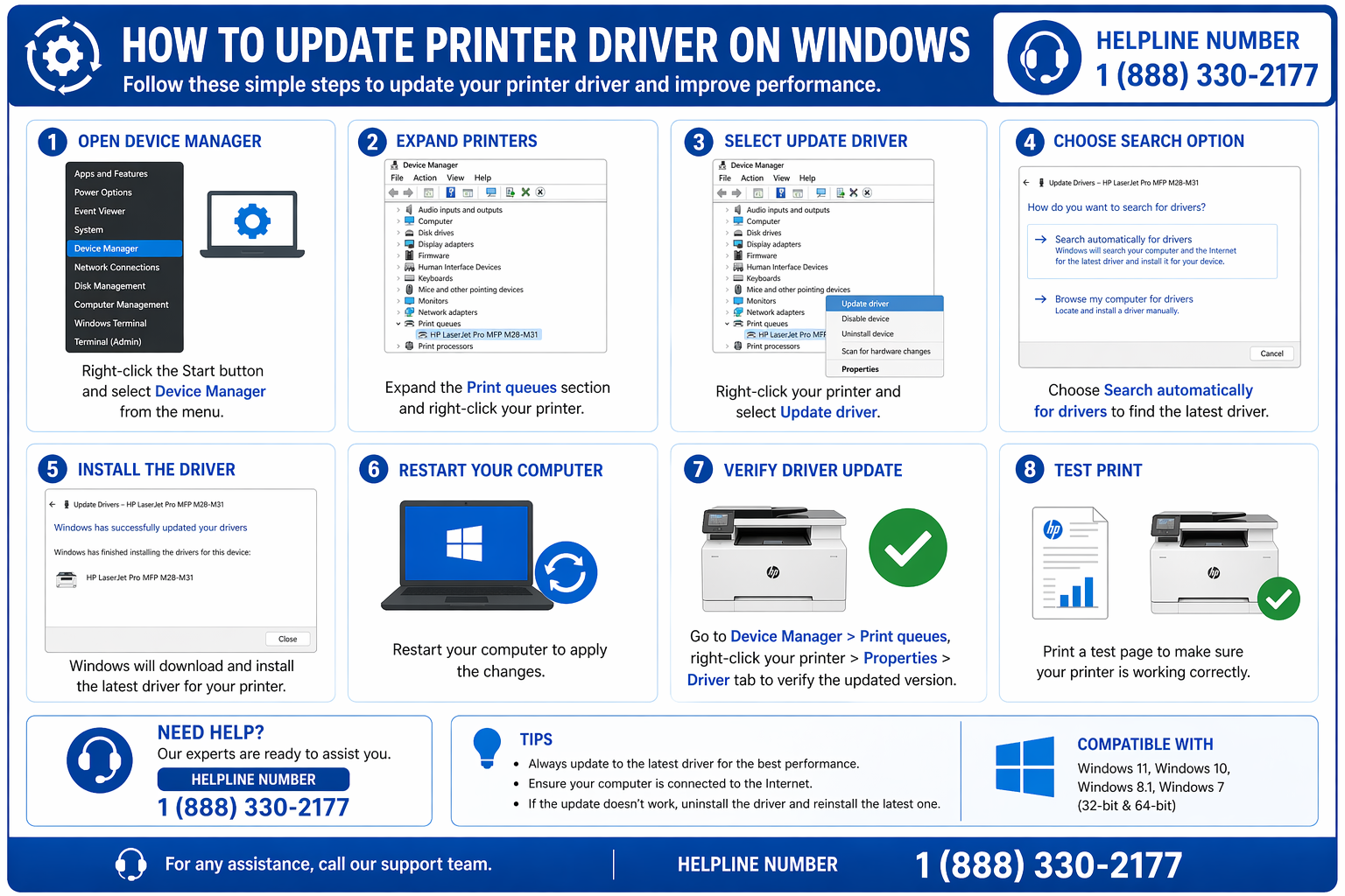 Update HP driver Windows